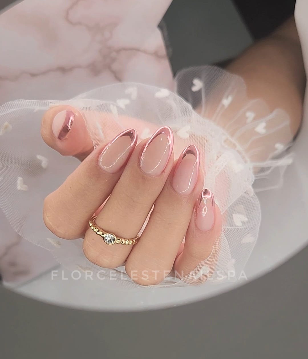 Gel-polish manicure FlorCeleste