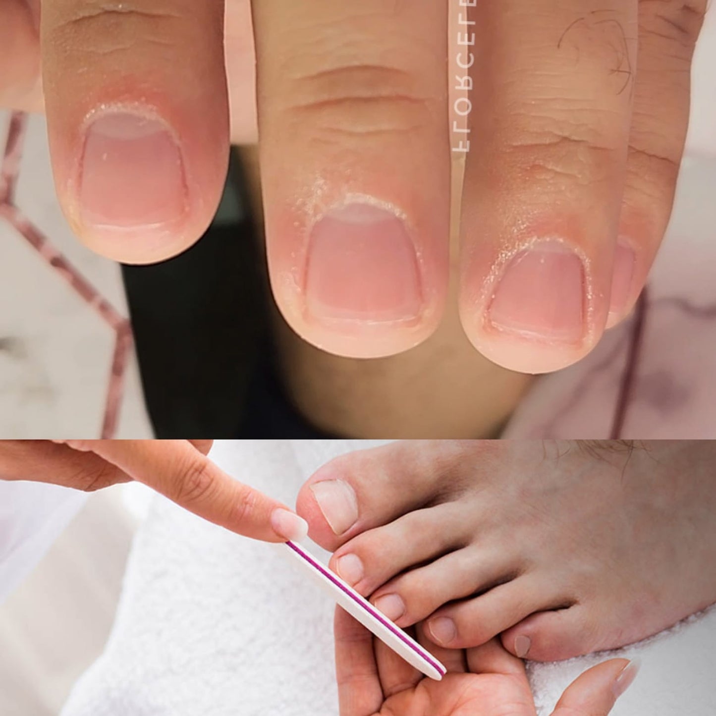 Servicio de manicure más pedicure para hombre