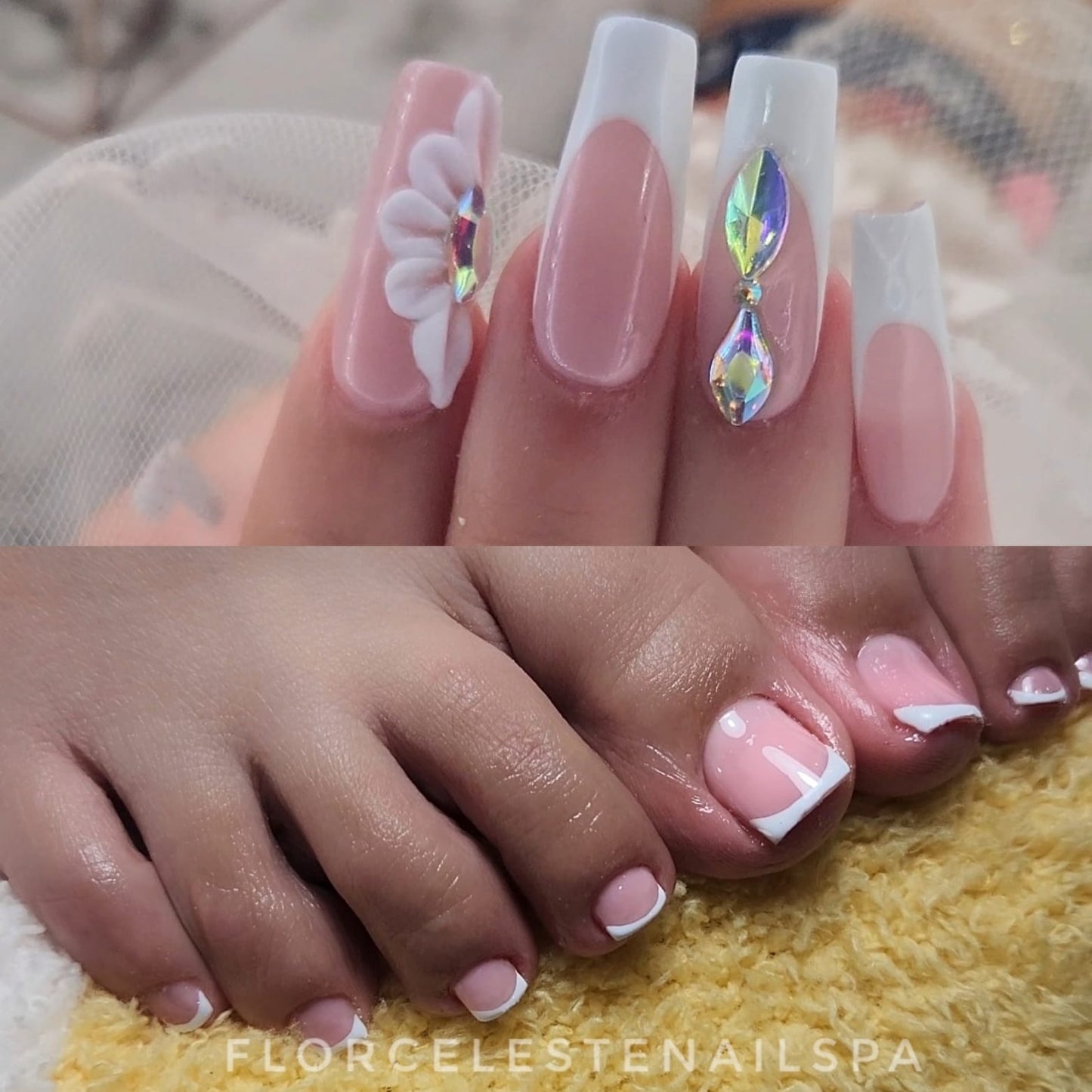 Acrylic Manicure size S or M - Classic Pedicure Package