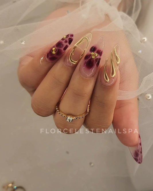 Extensión de uñas acrílicas S o M  - Manicure